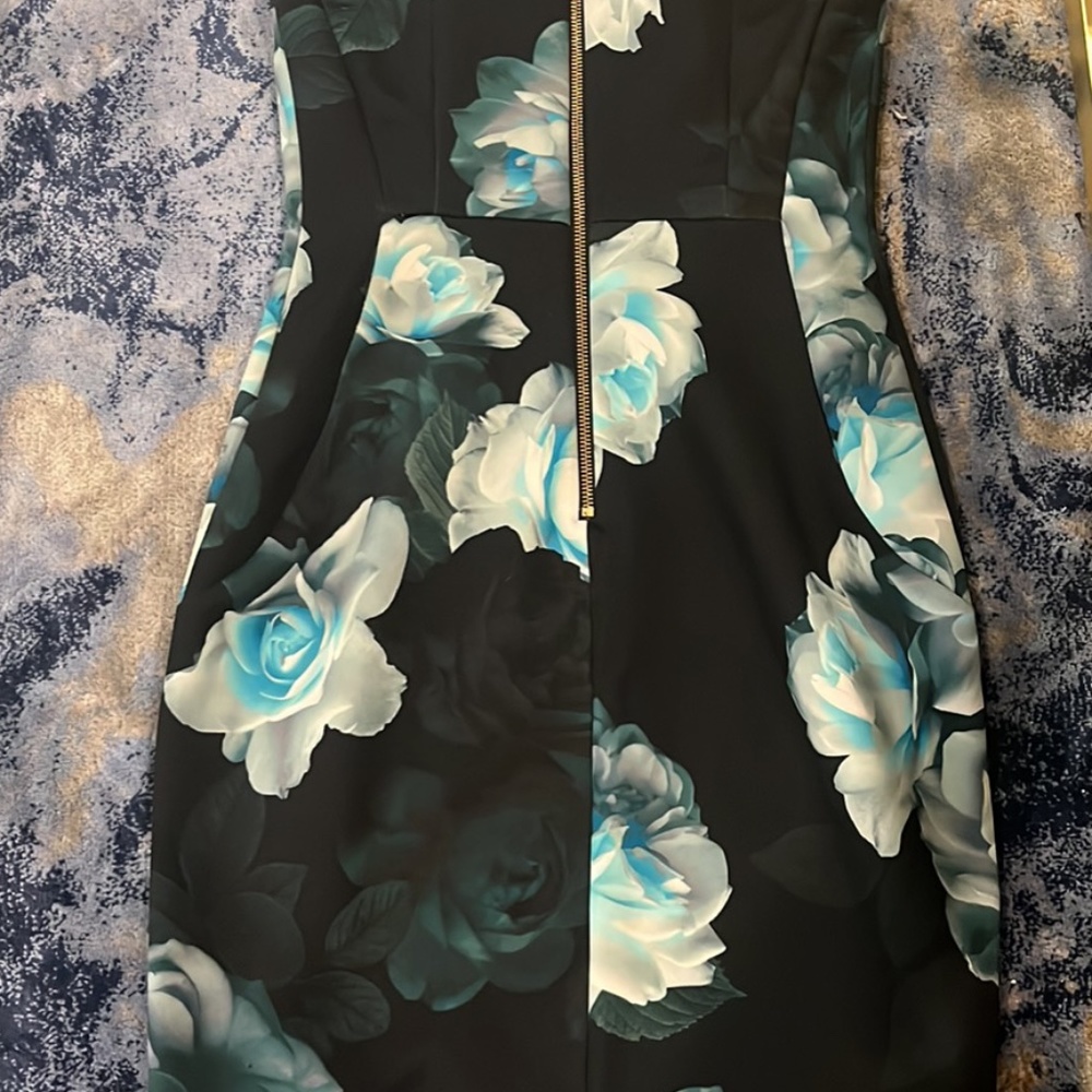 Calvin Klein flowery classic formal dress